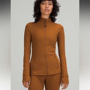 Lululemon Athletica Brown Performance Jacket with Thumb Holes